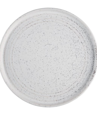 Assiettes plates rondes Olympia Cavolo blanc moucheté 270mm (lot de 4)