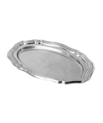 Grand plat ovale argent 46 x 30 cm - par 50