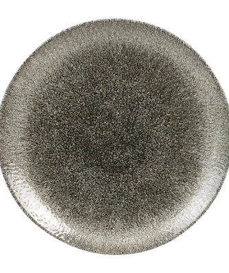 Assiettes rondes Churchill Studio Prints Raku Quartz Black 260mm (Lot de 12)