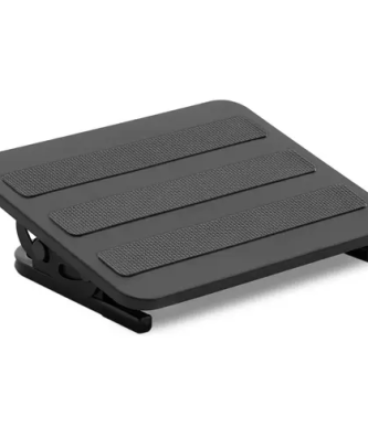 Repose pieds bureau - acier / plastique / PVC - noir - 20 kg