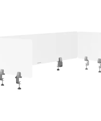 Séparateur de bureau - Kit de 3 en 2 formats - 1 500 x 400 ; 750 x 400 mm