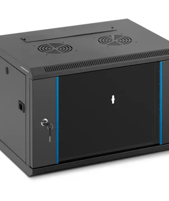 Baie serveur - 19 pouces - 6U - Verrouillable - 60 kg max. - Noir