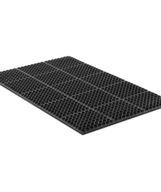Tapis en caoutchouc - 150 x 90 x 1 cm - Noir
