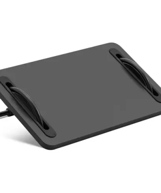 Repose pieds bureau - acier / plastique / aggloméré / feutre - noir - 30 kg