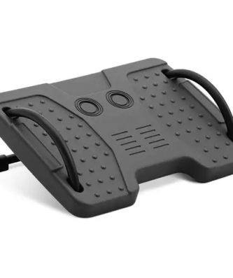 Repose pieds bureau - acier / plastique - gris foncé - 25 kg