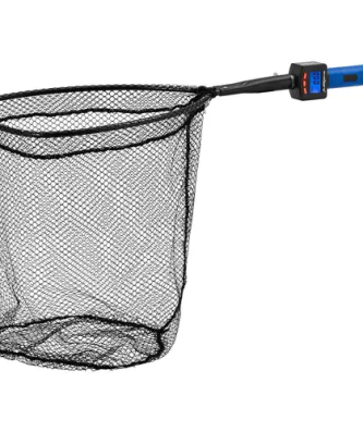 Épuisette de pêche avec balance numérique et thermomètre - pliable - LCD - 30 cm - jusqu'à 25 kg - kg / lb / oz
