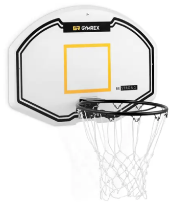 Panier de basketball - 91 x 61 cm - Diamètre de l'arceau 42,5 cm