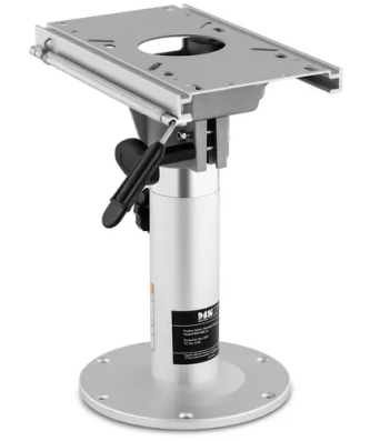 Pied siège de bateau - Base : 23 mm - Hauteur : 330 - 480 mm