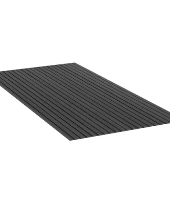 Tapis de sol bateau extérieur - 240 x 120 cm - anthracite/noir