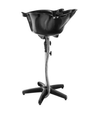 Bac lave tête - 50 x 49 x 99 cm - Noir