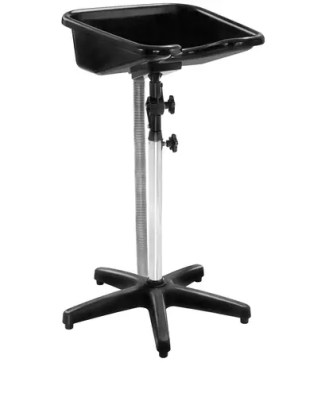 Bac lave tête - 47 x 43 x 86 cm - Noir