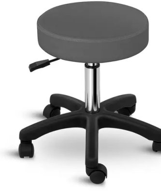 Tabouret de bureau - 450 - 580 mm - 150 kg - Gris