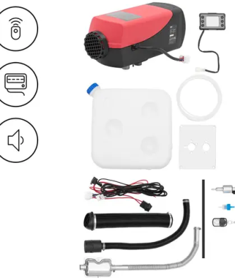 Chauffage d'appoint voiture - 12 V - 8 kW - réservoir 10 l