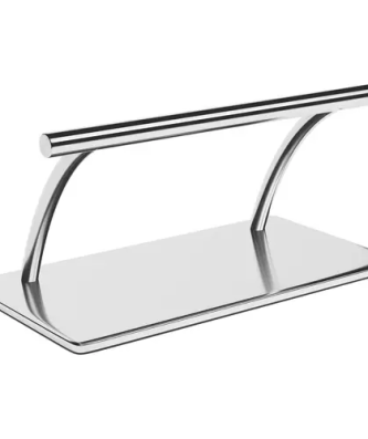 Repose-pieds de coiffure - Inox - 35 cm - Tube rond