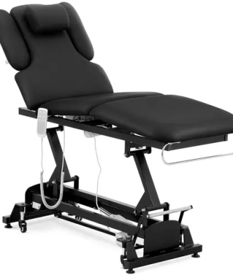 Table de massage électrique - 3 moteurs - 250 kg - Noir
