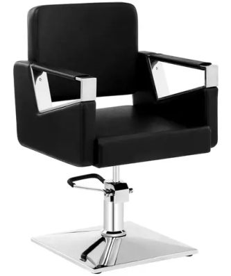Fauteuil de barbier - 445 – 550 mm - 200 kg - Noir