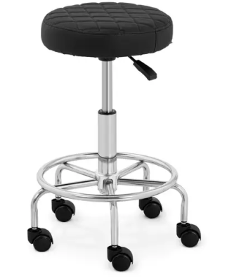 Tabouret de bureau - 520 - 660 mm - 150 kg - Noir
