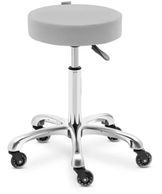 Tabouret de coiffure - 540 - 720 mm - 150 kg - Gris pâle