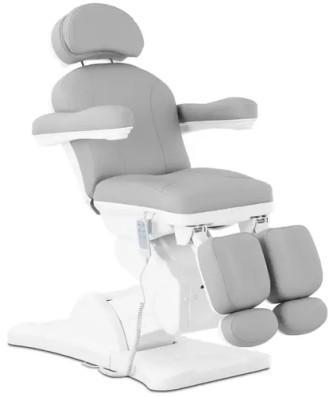 Fauteuil de pédicure - 350 W - 150 kg - Gris, Blanc