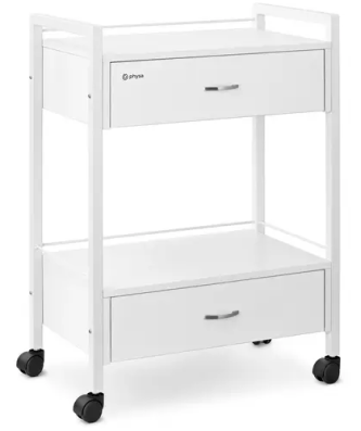 Charriot de coiffure - 2 tiroirs - 62.5 x 40 x 85.5 cm