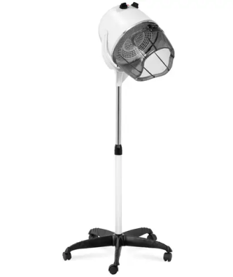 Casque sèche-cheveux - Sur pied - 1 100 W - Blanc