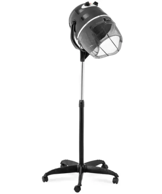 Casque sèche-cheveux - Sur pied - 1 100 W - Noir