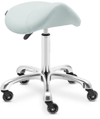 Tabouret selle de cheval - 570 - 750 mm - 150 kg - Vert pistache