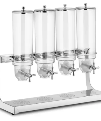 Distributeur de céréales - 4 x3,5 l - 4 récipients