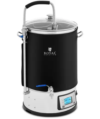 Cuve de brassage avec isolation - 30 L - 2500 W - 25 - 100 °C - Acier inoxydable - Écran LCD - Minuterie