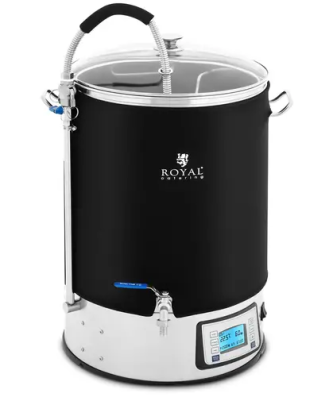 Cuve de brassage avec isolation - 40 L - 2500 W - 10 - 100 °C - Acier inoxydable - Écran LCD - Minuterie