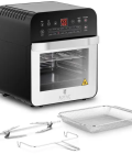 Four à convection - 1 600 W - 13 programmes - Grille, plaque, broche et lèchefrite comprises