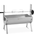Barbecue tourne broche - Motorisé - 15 kg - Longueur de la broche : 82 cm - Inox