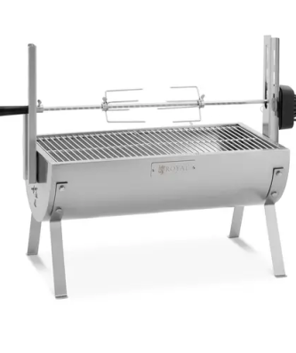 Barbecue tourne broche - Motorisé - 15 kg - Longueur de la broche : 82 cm - Inox