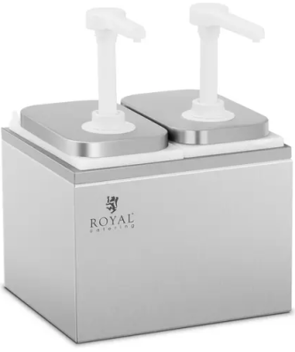 Distributeur de sauce - 2 pompes - 2 x 2 l
