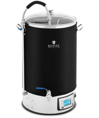 Cuve de brassage avec isolation - 60 L - 3000 W - 10 - 100 °C - Acier inoxydable - Écran LCD - Minuterie