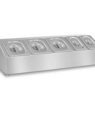 GN Saladette à poser - 5 couvercles inclus