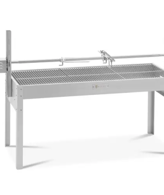 Barbecue tourne broche - motorisé - 40 kg - Longueur de la broche : 127 cm - Inox