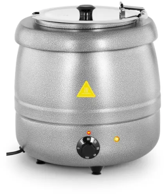 Soupière électrique - 10 l - Acier - Revêtement argent