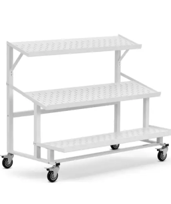 Présentoir pour fruits et légumes - à roulettes - étagère rabattable - Royal Catering