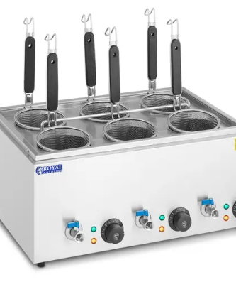 Cuiseur à pâtes avec 6 paniers - Température : 30 - 110 °C