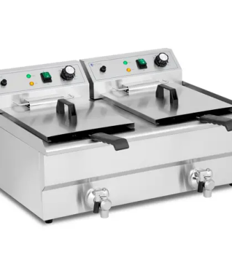 Friteuse électrique - 2 x 16 l - Royal Catering - 230 V