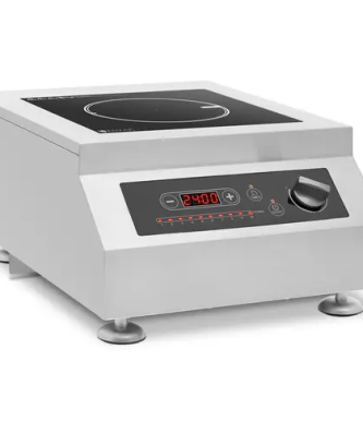 Cuisinière à induction - 22 cm - 10 niveaux - minuterie - Royal Catering
