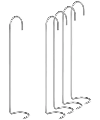 Crochets de fumage set de 5 pièces - avec crochets-griffes