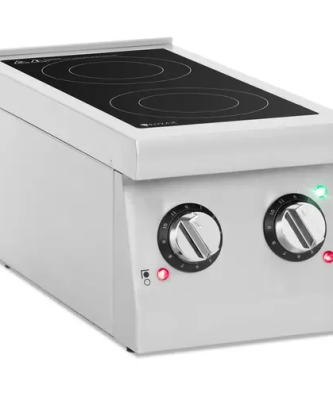 Cuisinière à induction - 2 plaques - Ø 12 - 26 cm - portable - Royal Catering