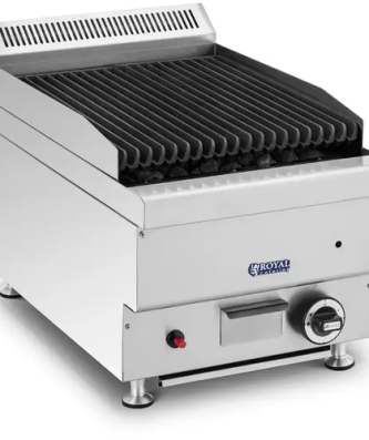 Grill pierre de lave - Gaz naturel - 7200 W - 50 x 27 cm - 0 - 460 °C - Royal Catering