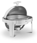 Chafing dish semi-sphérique - 6 l - Brûleur à pâte inclus