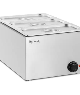 Bain-marie professionnel - 640 W - 3 x GN 1/3 - Royal Catering
