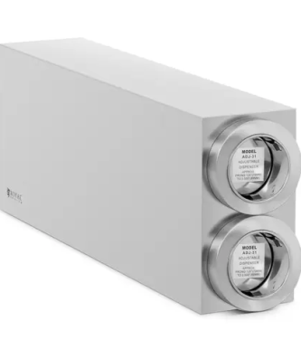 Distributeur de gobelets - deux compartiments - inox - pour gobelets jusqu'à ⌀ 89 cm - Royal Catering