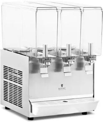 Distributeur de boissons réfrigéré - 3 x 10 l - Royal Catering