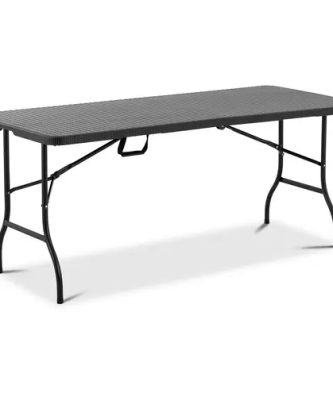 Table pliante - 1 830 x 750 x 740 mm - Royal Catering - 150 kg - Intérieur/extérieur - Blacke